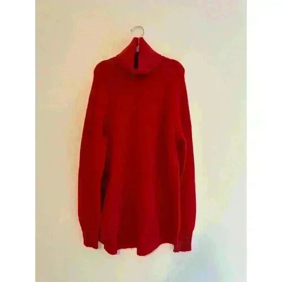 J. Crew Red Turtleneck Sweater Size XS Wool/Alpaca Blend - Picture 1 of 5